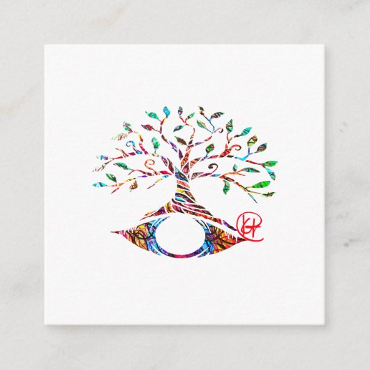 Evil Eye Tree of Life Graffiti Art Kaarten (Voorkant)