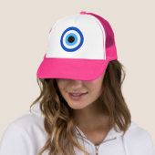 Evil Eye Trucker Hat Pet (In situ)