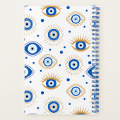 Evil Eye voor Good Luck Protection Notitieboek (Achterkant)