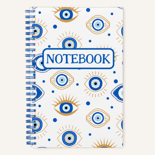 Evil Eye voor Good Luck Protection Notitieboek (Voorkant)