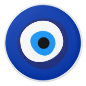 evil eye, voormalig antiquity-symbool talisman sup keramische knop (Voorkant)