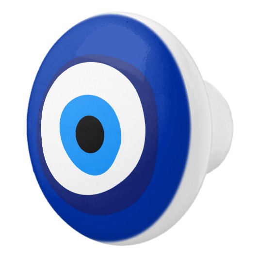 evil eye, voormalig antiquity-symbool talisman sup keramische knop (Rechts)