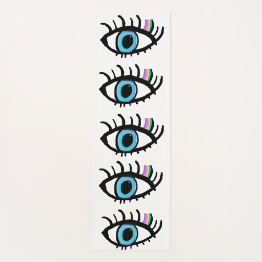 Evil Eye Yoga Mat van mij is Keshet Angel Protecti (Voorkant)