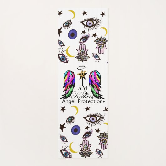 Evil Eye Yoga Mat van mij is Keshet Angel Protecti (Achterkant)
