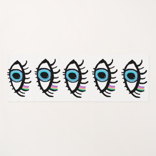 Evil Eye Yoga Mat van mij is Keshet Angel Protecti (Voorkant (horizontaal))