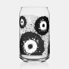 Evil Eye Zwart & Wit Drinkware Set Blikvorm Glas
