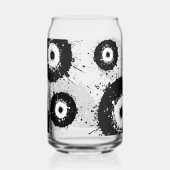 Evil Eye Zwart & Wit Drinkware Set Blikvorm Glas (Rechts)