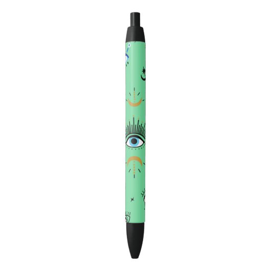 Evil Eye Zwarte Inkt Pen (Voorkant Verticaal)