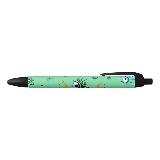 Evil Eye Zwarte Inkt Pen (Bovenkant)