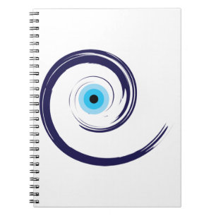 Evil EyeEvil Eye Artistic Blue Grieks Notitieboek
