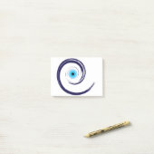 Evil EyeEvil Eye Artistic Blue Grieks Post-it® Notes (Op bureau)
