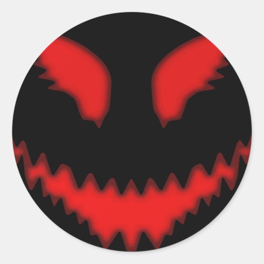 Evil Eyes Halloween Round Stickers (Voorkant)