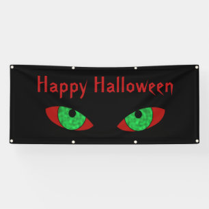 Evil Eyes Happy Halloween Spandoek