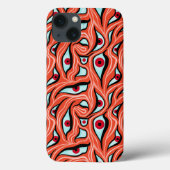 Evil Eyes Pattern - Abstracte rode ogen op Sinaasa Case-Mate iPhone Case (Achterkant)
