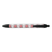 Evil Face Covic 19 Infection Silhouette Zwarte Inkt Pen (Achterkant)