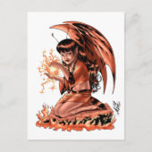 Evil Fairy doet Magic door Al Rio Briefkaart (Voorkant)