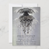 Evil Fairy Gown | Gothic Black Vampy Rock Sheen Kaart (Voorkant)