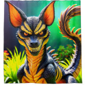Evil Fantasy Creature Douchegordijn (Voorkant)