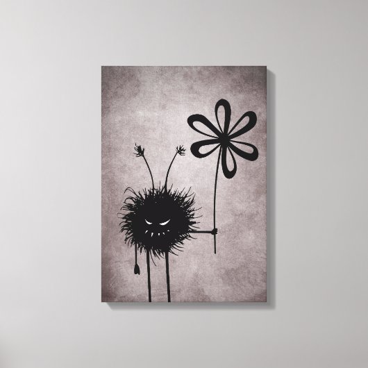 Evil Flower Bug Canvas Print (Voorkant)