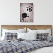 Evil Flower Bug Canvas Print (Insitu (Slaapkamer))