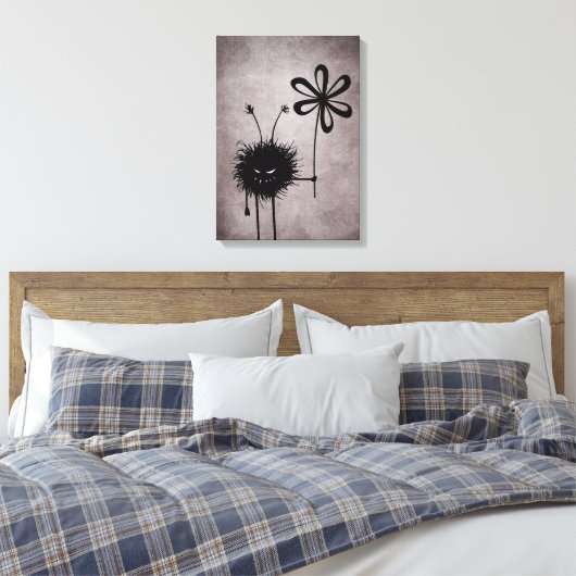 Evil Flower Bug  Canvas Print (Insitu (Slaapkamer))