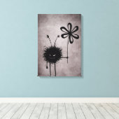 Evil Flower Bug Canvas Print (Insitu (Houten vloer))
