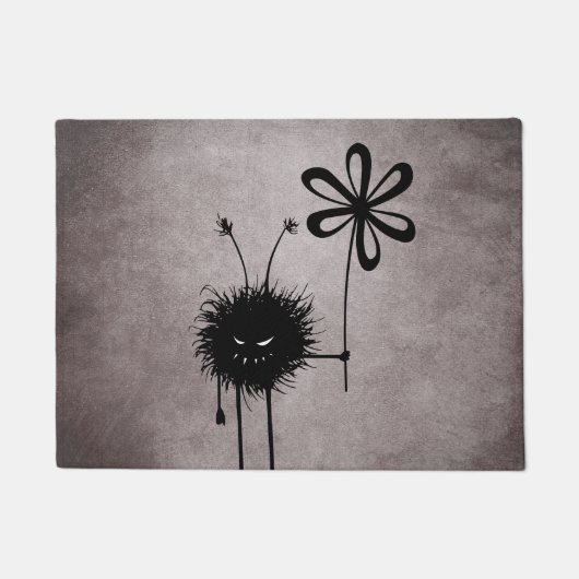 Evil Flower Bug - Schattige Gotisch Wezen Deurmat (Voorkant)