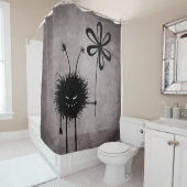 Evil Flower Bug - Schattige Gotisch Wezen Douchegordijn (In situ)