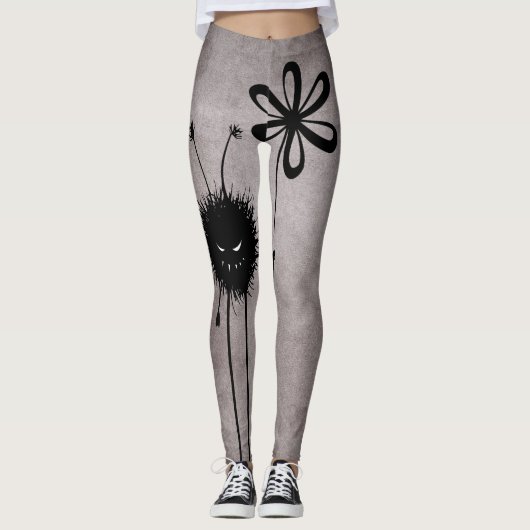 Evil Flower Bug -  Schattige Gotisch Wezen Leggings (Voorkant)