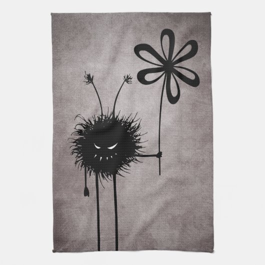Evil Flower Bug -  Schattige Gotisch Wezen Theedoek (Verticaal)