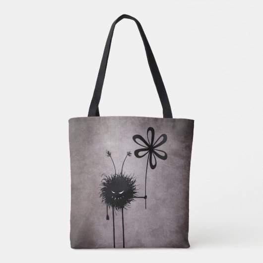 Evil Flower Bug - Schattige Gotisch Wezen Tote Bag (Achterkant)