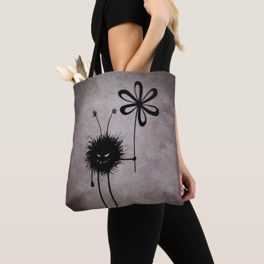 Evil Flower Bug - Schattige Gotisch Wezen Tote Bag (Dichtbij)