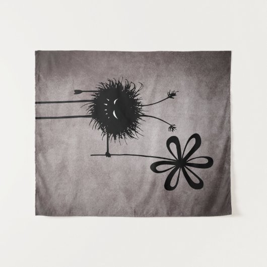Evil Flower Bug -  Schattige Gotisch Wezen Wandkleed (Voorkant (horizontaal))