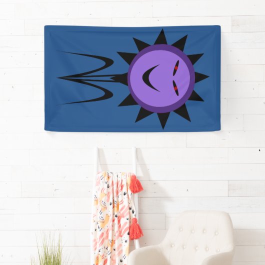 Evil Flower Kawaii Gothic Halloween Banner (Insitu)