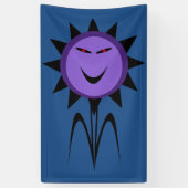 Evil Flower Kawaii Gothic Halloween Banner (Verticaal)