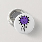 Evil Flower Kawaii Gothic Halloween Button (Voorkant /achterkant)