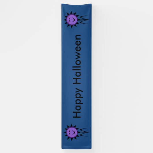 Evil Flower Kawaii Gothic Halloween Custom Banner (Verticaal)