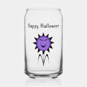 Evil Flower Kawaii Gothic Halloween Custom Blikvorm Glas (Voorkant)
