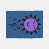 Evil Flower Kawaii Gothic Halloween Fleece Blanket Deken (Voorkant (Horizontaal))