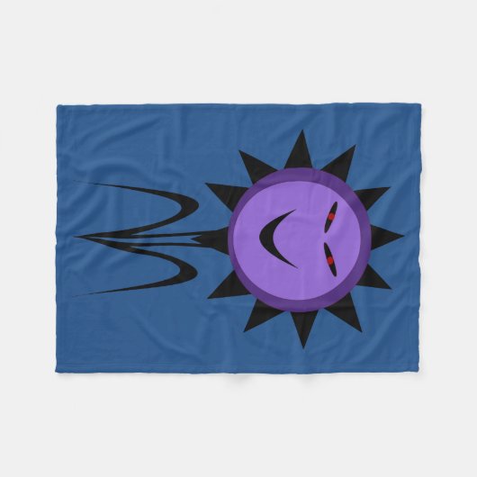 Evil Flower Kawaii Gothic Halloween Fleece Blanket Deken (Voorkant (Horizontaal))