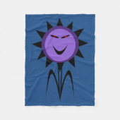 Evil Flower Kawaii Gothic Halloween Fleece Blanket Deken (Voorkant)