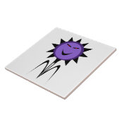 Evil Flower Kawaii Gothic Halloween Tegel Tegeltje (Zijkant)