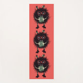 Evil Geeky Karakter Schattige Gothic Book Lover Yogamat (Voorkant)