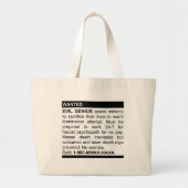 Evil Genius Ad Grote Tote Bag (Voorkant)