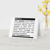 Evil Genius Ad Kaart (Gele Bloem)