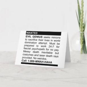 Evil Genius Ad Kaart