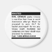 Evil Genius Ad Magneet (Voorkant)