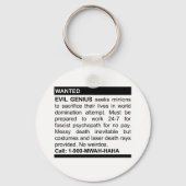 Evil Genius Ad Sleutelhanger (Voorkant)