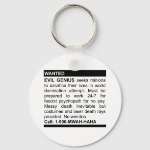 Evil Genius Ad Sleutelhanger