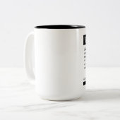 Evil Genius Gezochte advertentie Tweekleurige Koffiemok (Voorkant links)